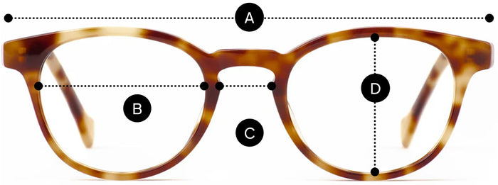 Desenho técnico do óculos Roma - Óculos de Sol com medidas