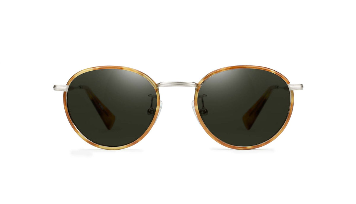 prata com aro tortoise mogno
