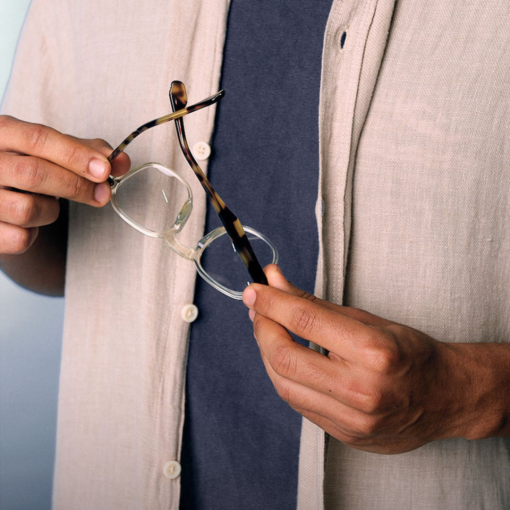 conheça nossa linha de óculos de grau a partir de R$595 com lentes de grau básicas inclusas.