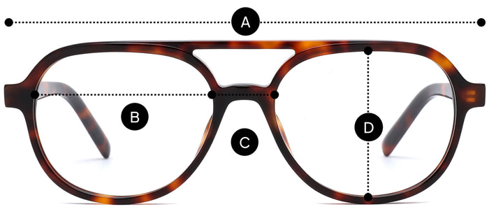 Desenho técnico do óculos Cap - Óculos de Grau com medidas
