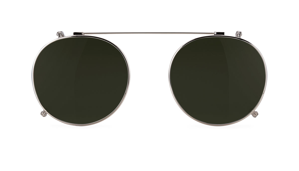 prata com lentes esverdeadas