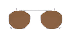 Prata com lentes marrons e sua variante Prata com lentes marrons
