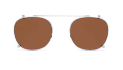 Prata com lentes marrons e sua variante Prata com lentes marrons