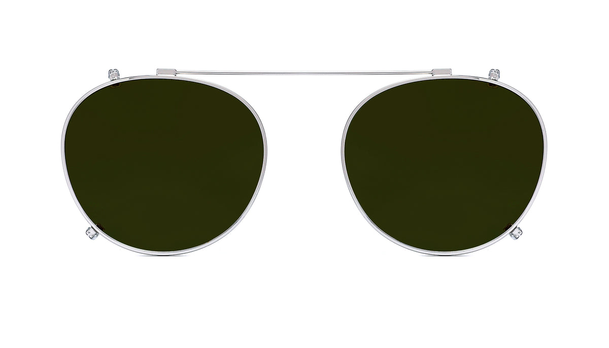 prata com lentes esverdeadas