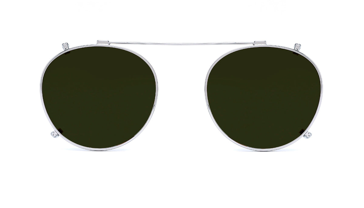 prata com lentes esverdeadas
