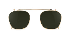 Bo acetato + metal - Óculos de Grau e sua variante Ouro com lentes esverdeadas