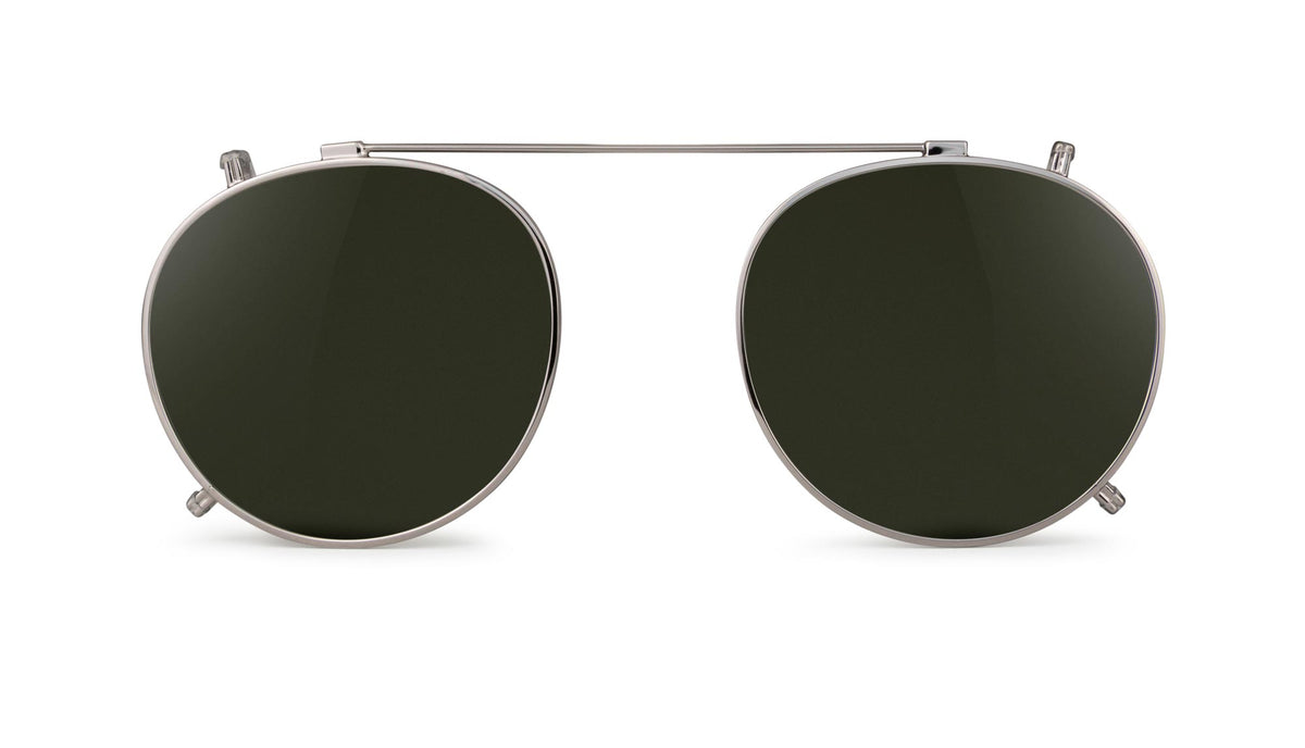 prata com lentes esverdeadas