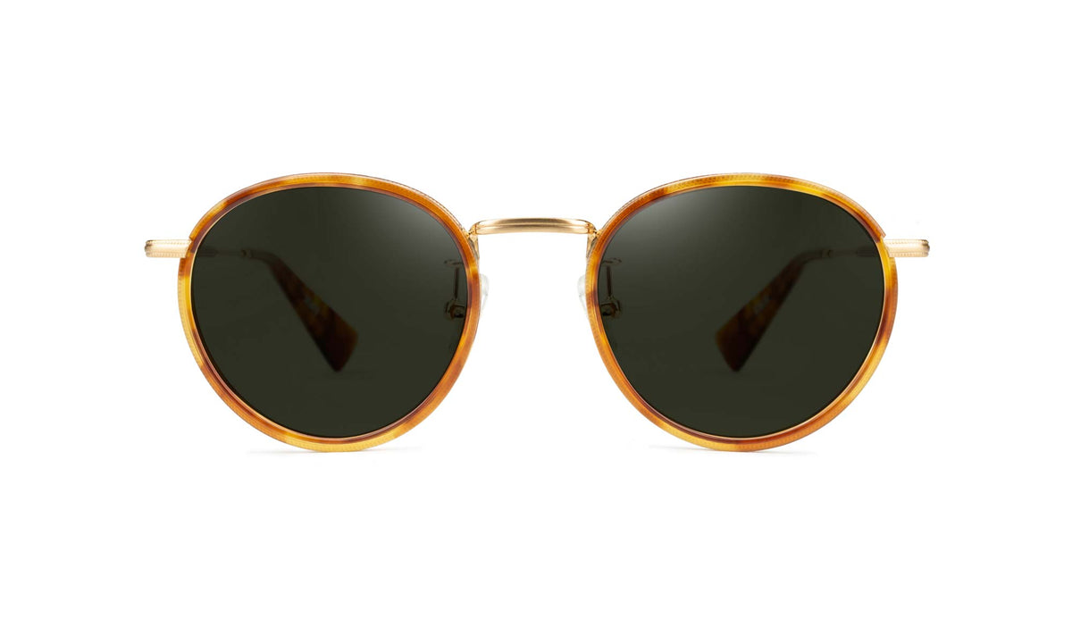 ouro com aro tortoise mogno