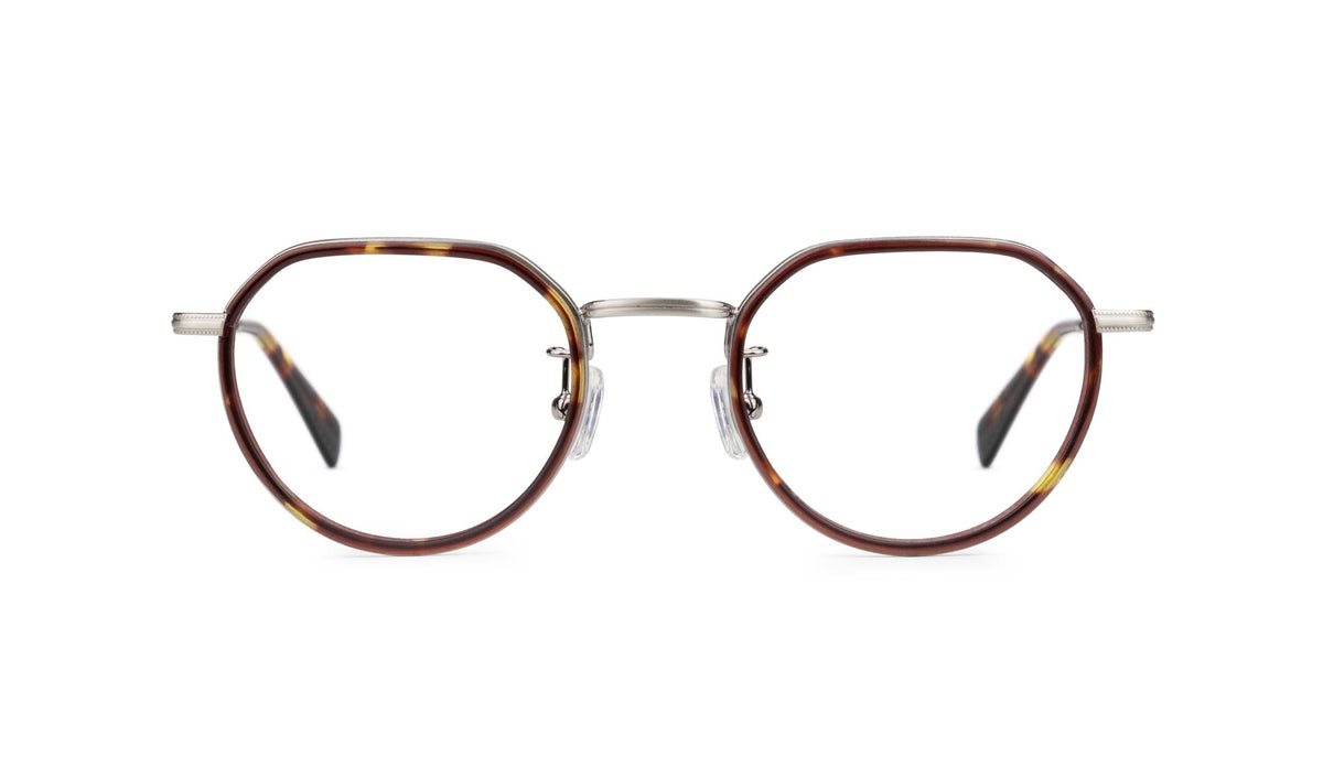 prata com aro tortoise nero